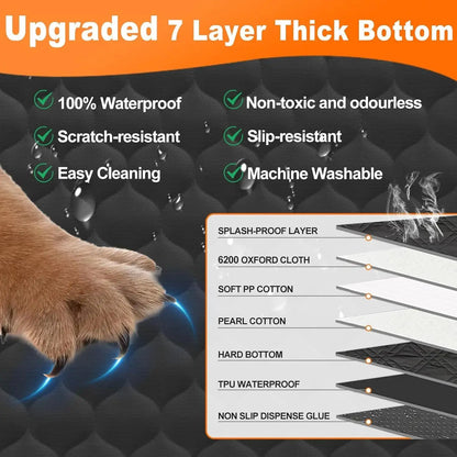 Waterproof Dog Car Seat Cover - Protects Seats from Mud & Hair - Petmartopia