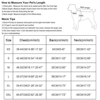 Waterproof Warm Harness Jacket - Reflective Dog Coat - Petmartopia