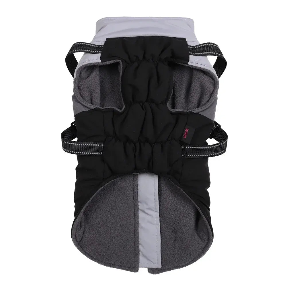 Waterproof Warm Harness Jacket - Reflective Dog Coat - Petmartopia
