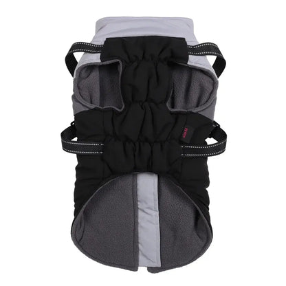 Waterproof Warm Harness Jacket - Reflective Dog Coat - Petmartopia