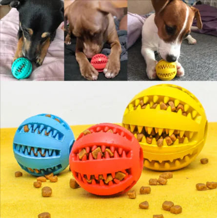 3-in-1 Dog Treat Ball - Slow Feeder & Dental Toy
