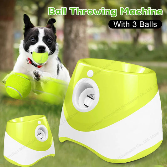 Yellow Green Automatic Dog Ball Launcher 