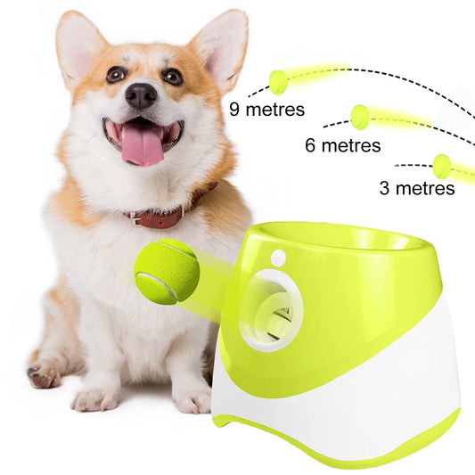 Yellow Green Automatic Dog Ball Launcher 